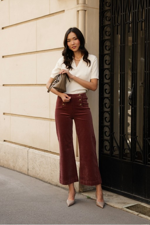 JEANS BOTTONS PARIS CARMIN