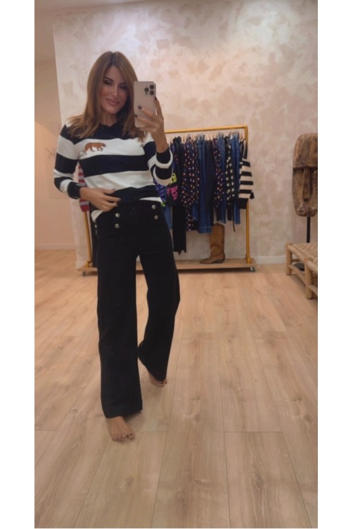 ¡ REPOSICIÓN TODAS LAS TALLAS ! JEANS BOTTONS BLACK DARK