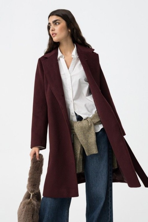 ABRIGO LUXURY PELO VINO