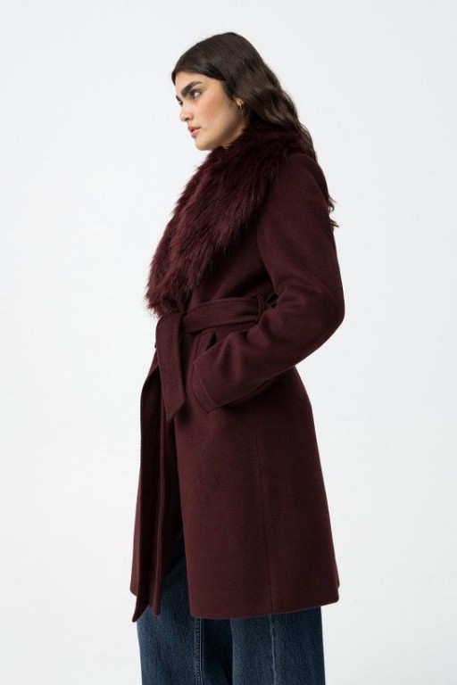 ABRIGO LUXURY PELO VINO