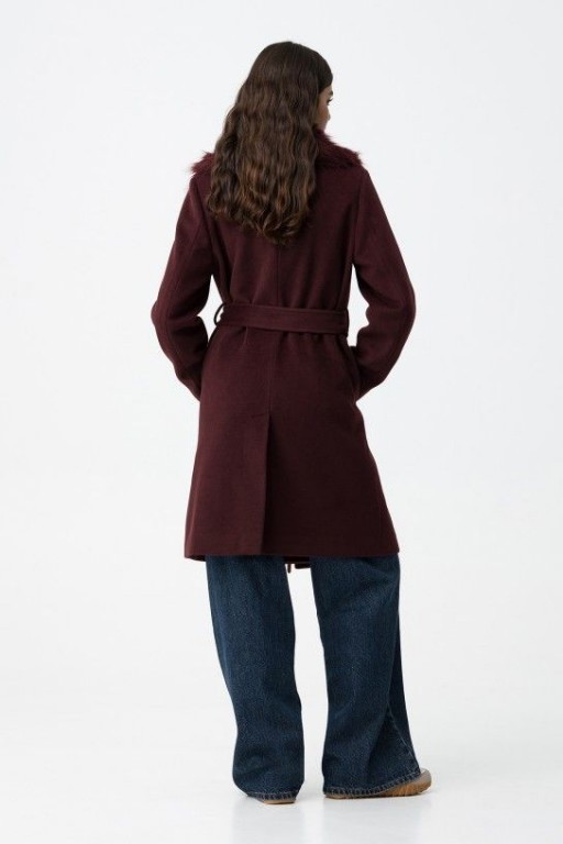 ABRIGO LUXURY PELO VINO