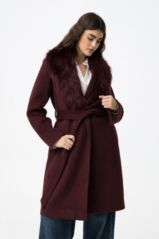 ABRIGO LUXURY PELO VINO