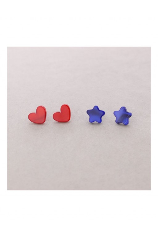 PENDIENTES COMBI STAR BLUE
