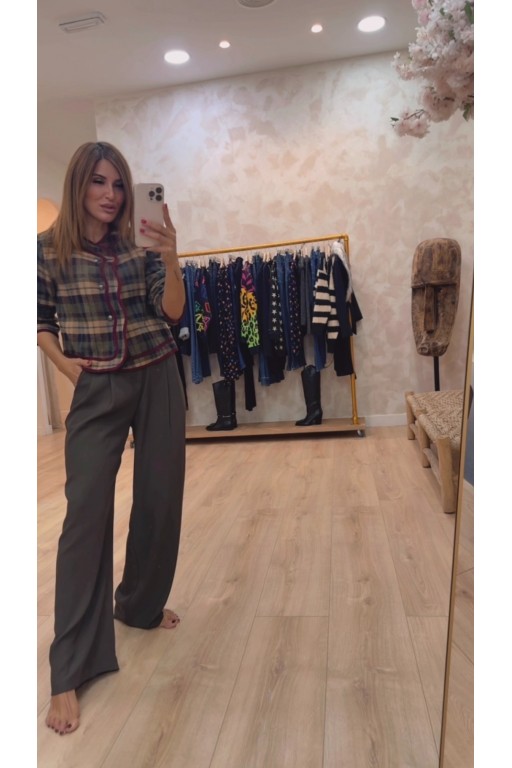 PANTALÓN KENDALL  VERDE ( CON CINTURÓN )