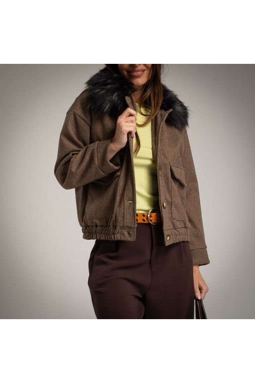 CHAQUETA AVIATOR BROWN