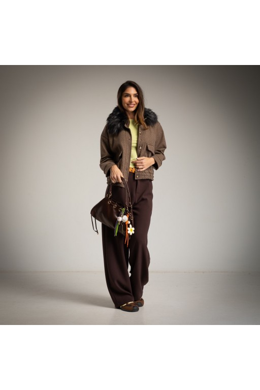 ¡ ÚLTIMA ! CHAQUETA AVIATOR BROWN