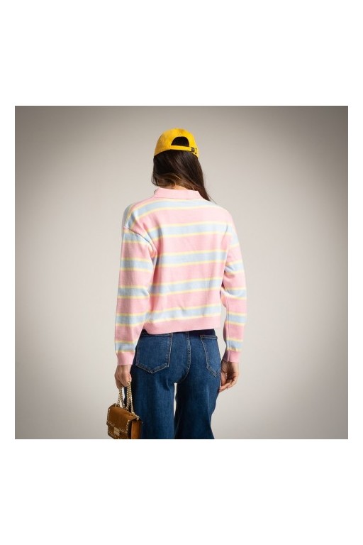 JERSEY POLO COTTON CANDY