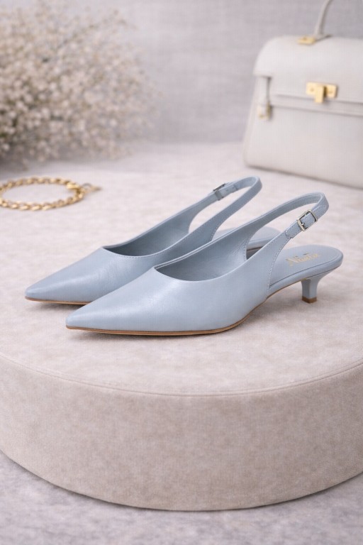 ZAPATO TACÓN MINI AZUL PASTEL