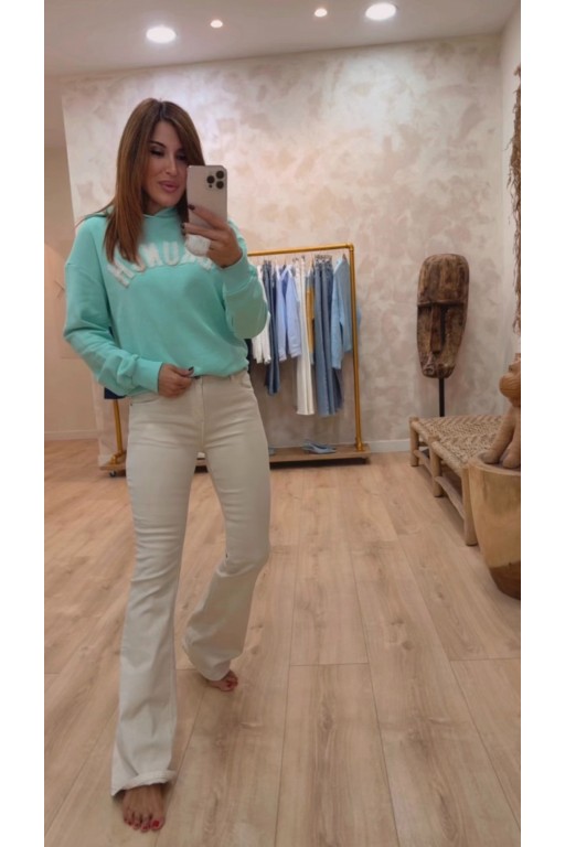 SUDADERA BRUNCH AGUA MARINA