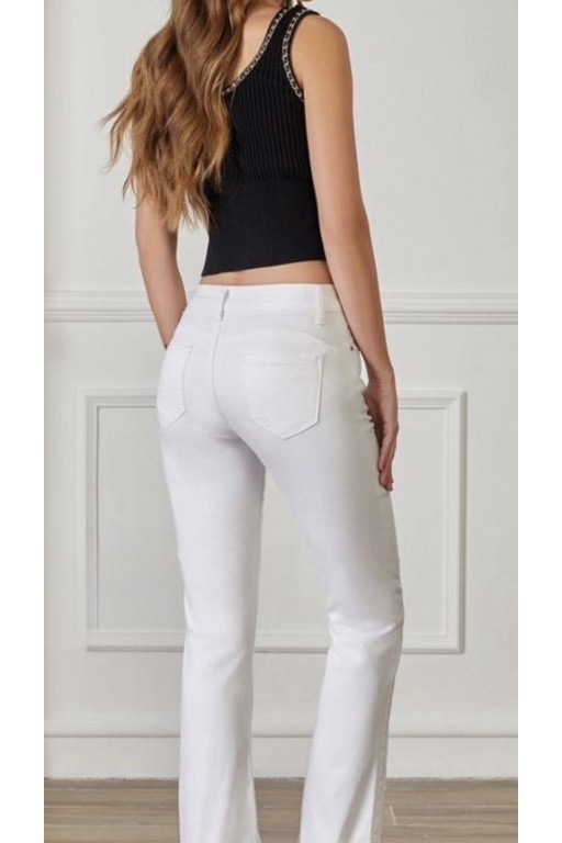 JEANS DOUBLE UP WHITE (5 KILOS MENOS)
