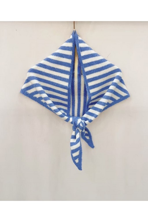 PAÑUELO EMILY  PUNTO RAYAS AZUL