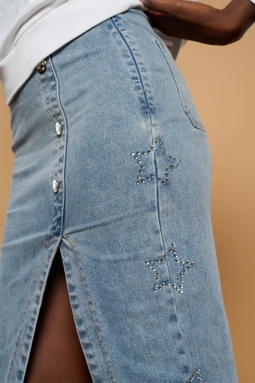 DENIM SKIRT STAR