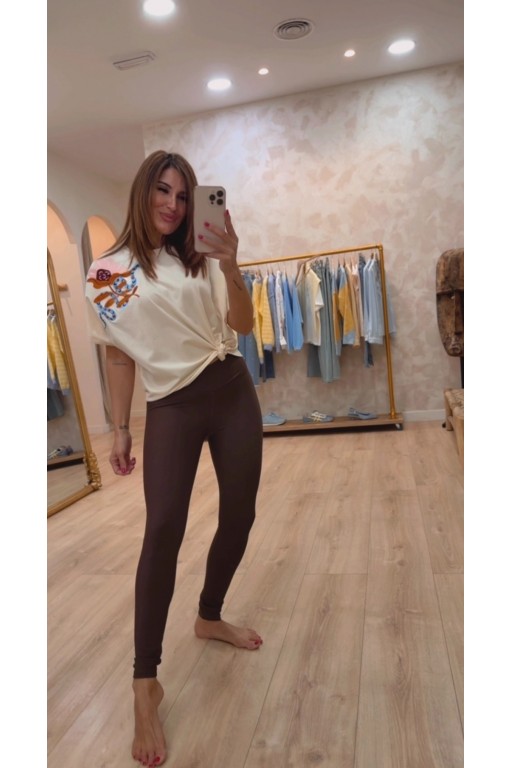 Leggings Light Touch Café