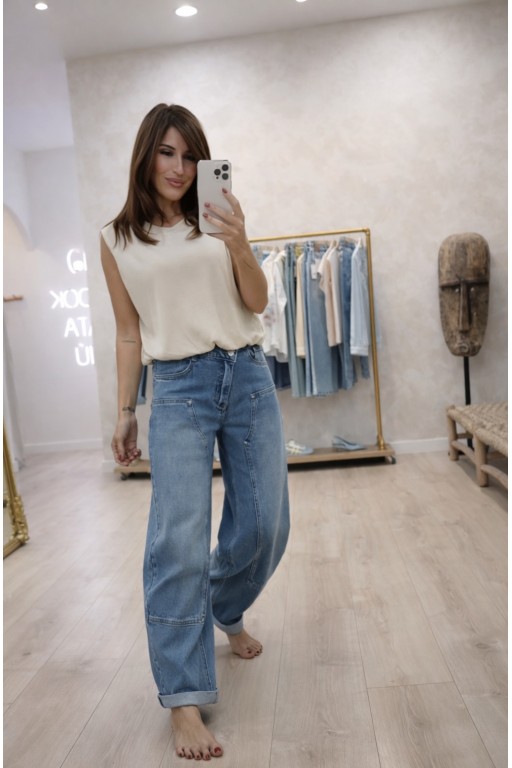 ¡ REPOSICIÓN ! JEANS BAGGY NINETA