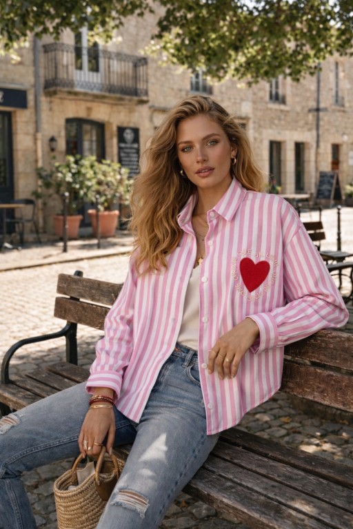 ¡ ÚLTIMA ! CAMISA DOBLE CUORE