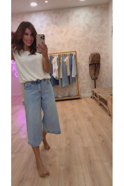 JEANS MIDI PERFECT BLUE